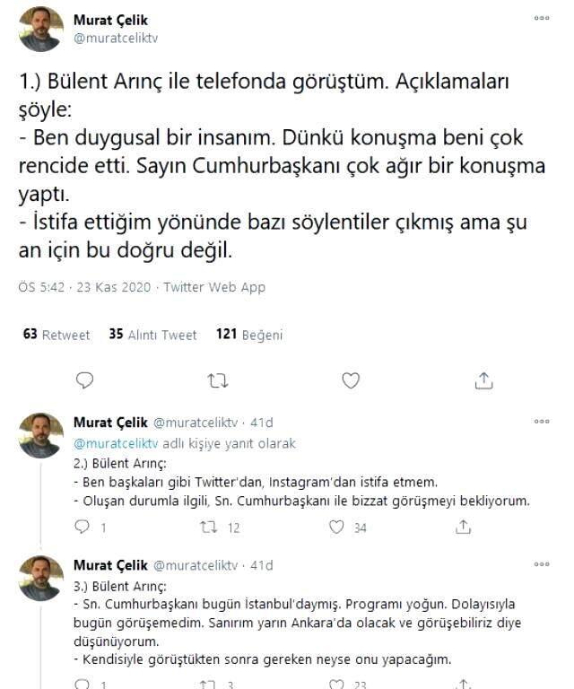 Bülent Arınç'tan 'AK Parti'den istifa edecek misiniz?' sorusuna net yanıt: Neden istifa edeyim? Bülent Arınç'tan 'AK Parti'den istifa edecek misiniz?' sorusuna net yanıt: Neden istifa edeyim?