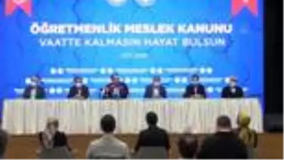 Eğitim-Bir-Sen 'Öğretmenlik Meslek Kanunu'nun TBMM gündemine getirilmesini istiyor Eğitim-Bir-Sen 'Öğretmenlik Meslek Kanunu'nun TBMM gündemine getirilmesini istiyor