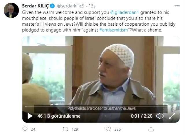 FETÖ'cü Enes Kanter ile fotoğraf çektiren İsrail'in Birleşmiş Milletler temsilcisine tepki yağdı FETÖ'cü Enes Kanter ile fotoğraf çektiren İsrail'in Birleşmiş Milletler temsilcisine tepki yağdı