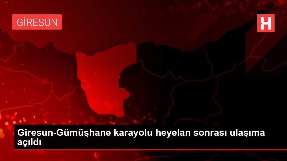 Giresun-Gümüşhane karayolu heyelan sonrası ulaşıma açıldı Giresun-Gümüşhane karayolu heyelan sonrası ulaşıma açıldı