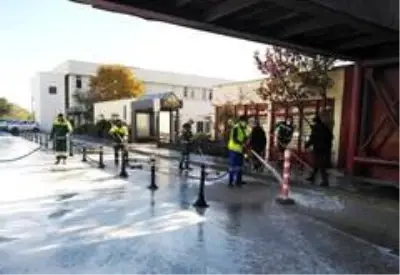 Keçiören Belediyesinden hastanelere dezenfekte hizmeti Keçiören Belediyesinden hastanelere dezenfekte hizmeti