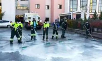 Keçiören Belediyesinden hastanelere dezenfekte hizmeti Keçiören Belediyesinden hastanelere dezenfekte hizmeti