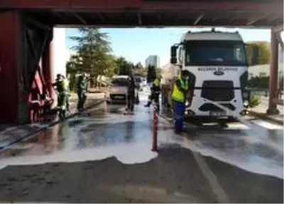 Keçiören Belediyesinden hastanelere dezenfekte hizmeti Keçiören Belediyesinden hastanelere dezenfekte hizmeti