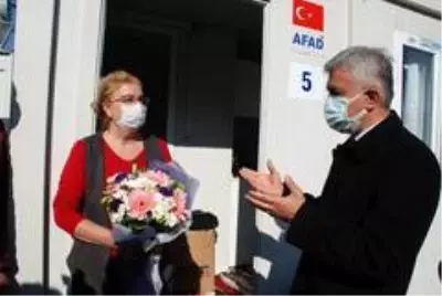 Konteyner kentin ilk misafirleri geldi Konteyner kentin ilk misafirleri geldi