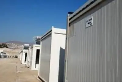 Konteyner kentin ilk misafirleri geldi Konteyner kentin ilk misafirleri geldi