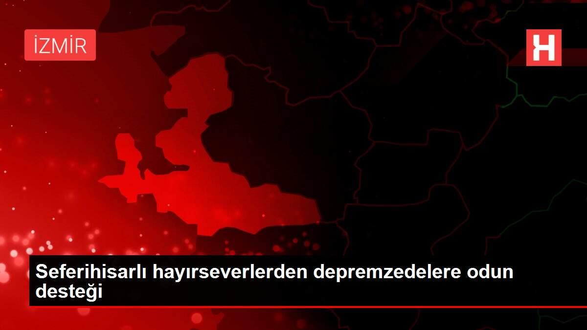 Seferihisarlı hayırseverlerden depremzedelere odun desteği