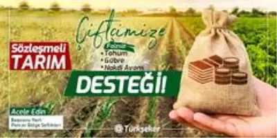 Türkşeker'den sözleşme imzalayan çiftçilere tohum ve gübre desteği Türkşeker'den sözleşme imzalayan çiftçilere tohum ve gübre desteği