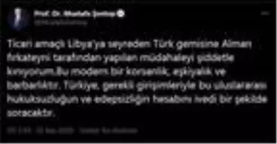 TBMM Başkanı Şentop: Türk gemisine yapılan müdahaleyi kınıyorum TBMM Başkanı Şentop: Türk gemisine yapılan müdahaleyi kınıyorum