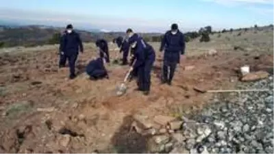 Askerler, Oyuktepe Şehitliği'nde fidan dikti Askerler, Oyuktepe Şehitliği'nde fidan dikti