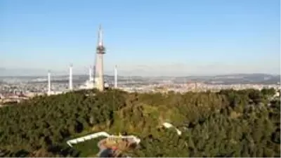 Çamlıca'daki TRT verici kulesinin sökümünde sona yaklaşıldı Çamlıca'daki TRT verici kulesinin sökümünde sona yaklaşıldı