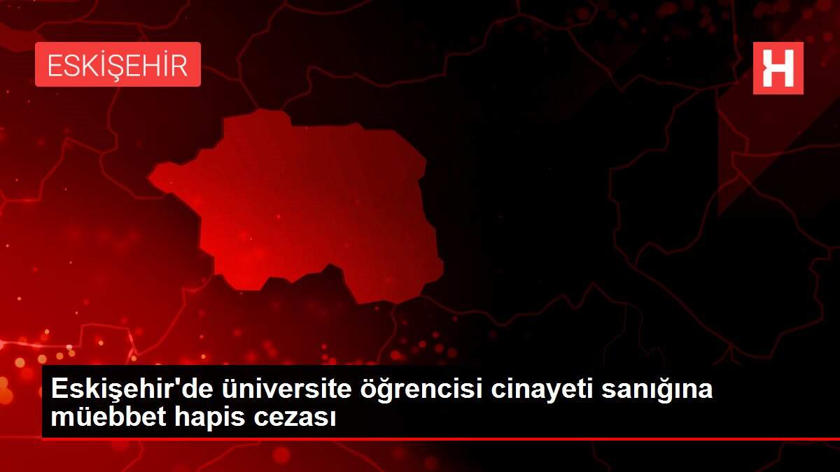 Eskişehir'de üniversite öğrencisi cinayeti sanığına müebbet hapis cezası
