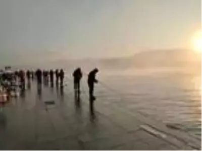 İstanbul Boğazı'nda eşsiz sis manzarası İstanbul Boğazı'nda eşsiz sis manzarası