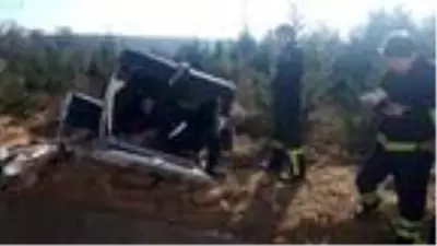 Karabük'te otomobil, takla attı: 2 yaralı Karabük'te otomobil, takla attı: 2 yaralı