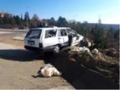 Karabük'te otomobil, takla attı: 2 yaralı Karabük'te otomobil, takla attı: 2 yaralı