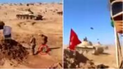 Skandal görüntüler! Hafter güçlerinin tatbikatında Türk bayrağı hedef olarak kullanıldı Skandal görüntüler! Hafter güçlerinin tatbikatında Türk bayrağı hedef olarak kullanıldı