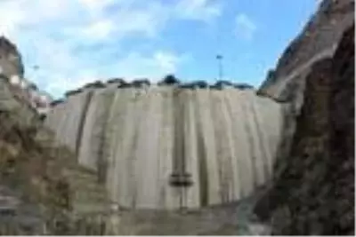 Yusufeli Barajı'nın tamamlanmasına 21 metre kaldı Yusufeli Barajı'nın tamamlanmasına 21 metre kaldı