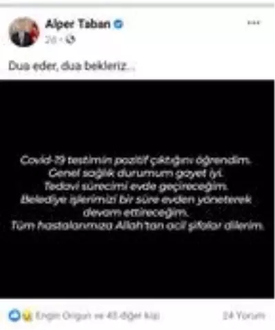 İnegöl Belediye Başkanı Taban korona virüse yakalandı İnegöl Belediye Başkanı Taban korona virüse yakalandı