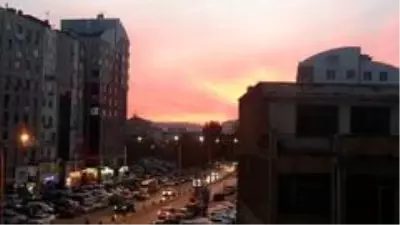 Kayseri'de gün batımı büyüledi Kayseri'de gün batımı büyüledi