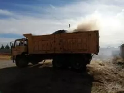 Kulu'da samanlık yangını Kulu'da samanlık yangını