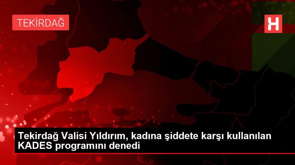 Tekirdağ Valisi Yıldırım, kadına şiddete karşı kullanılan KADES programını denedi Tekirdağ Valisi Yıldırım, kadına şiddete karşı kullanılan KADES programını denedi