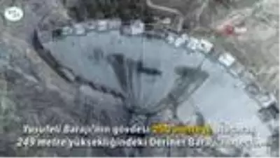 Türkiye'nin en yüksek barajının tamamlanmasına 25 metre kaldı Türkiye'nin en yüksek barajının tamamlanmasına 25 metre kaldı