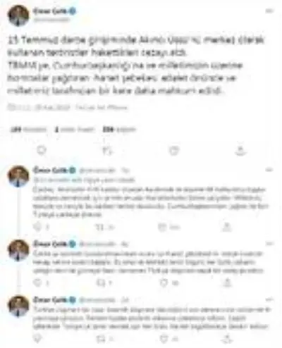 AK Parti Sözcüsü Çelik'ten, Akıncı Üssü davası kararına ilişkin değerlendirme Açıklaması AK Parti Sözcüsü Çelik'ten, Akıncı Üssü davası kararına ilişkin değerlendirme Açıklaması
