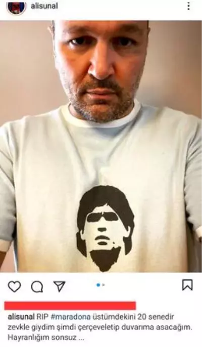 ALİ SUNAL MARADONA'NIN ÖLÜMÜNDEN SONRA BİR DAHA GİYMEYECEĞİNİ AÇIKLADI ALİ SUNAL MARADONA'NIN ÖLÜMÜNDEN SONRA BİR DAHA GİYMEYECEĞİNİ AÇIKLADI