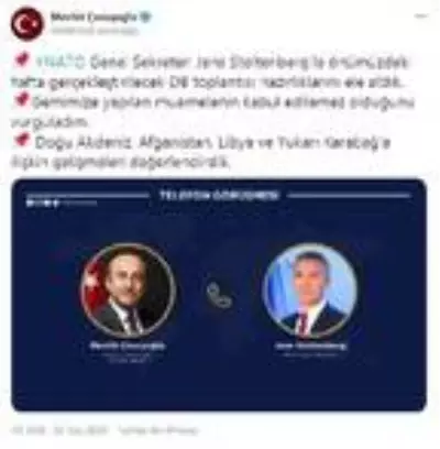 Son dakika: Bakan Çavuşoğlu, NATO Genel Sekreteri ile görüştü (3) Son dakika: Bakan Çavuşoğlu, NATO Genel Sekreteri ile görüştü (3)
