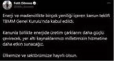 Son dakika... Bakan Dönmez: Yer altı kaynaklarımızı milletimizin hizmetine daha etkin sunacağız Son dakika... Bakan Dönmez: Yer altı kaynaklarımızı milletimizin hizmetine daha etkin sunacağız