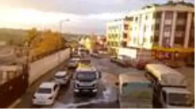 Başakşehir'deki semt pazarları dezenfekte edildi Başakşehir'deki semt pazarları dezenfekte edildi