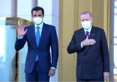 Katar Emiri Şeyh Temim Bin Hamad Al Sani, Cumhurbaşkanı Recep Tayyip Erdoğan ile Cumhurbaşkanlığı Millet Kütüphanesini ziyaret etti. Katar Emiri Şeyh Temim Bin Hamad Al Sani, Cumhurbaşkanı Recep Tayyip Erdoğan ile Cumhurbaşkanlığı Millet Kütüphanesini ziyaret etti.