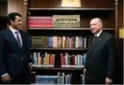 Katar Emiri Şeyh Temim Bin Hamad Al Sani, Cumhurbaşkanı Recep Tayyip Erdoğan ile Cumhurbaşkanlığı Millet Kütüphanesini ziyaret etti. Katar Emiri Şeyh Temim Bin Hamad Al Sani, Cumhurbaşkanı Recep Tayyip Erdoğan ile Cumhurbaşkanlığı Millet Kütüphanesini ziyaret etti.