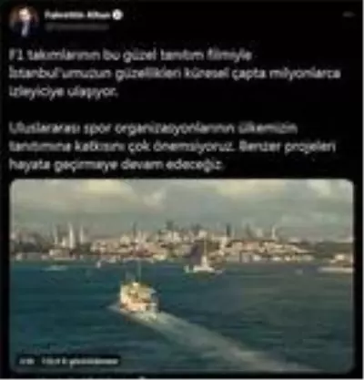 İletişim Başkanlığınca Formula 1 kapsamında hazırlanan İstanbul tanıtım filmi yayınlandı İletişim Başkanlığınca Formula 1 kapsamında hazırlanan İstanbul tanıtım filmi yayınlandı
