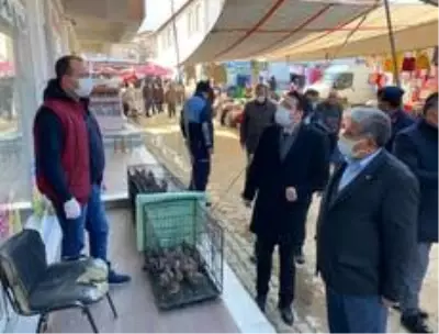 Kaymakam Göktaş'tan korona virüs denetimi Kaymakam Göktaş'tan korona virüs denetimi