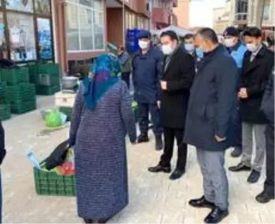 Kaymakam Göktaş'tan korona virüs denetimi Kaymakam Göktaş'tan korona virüs denetimi