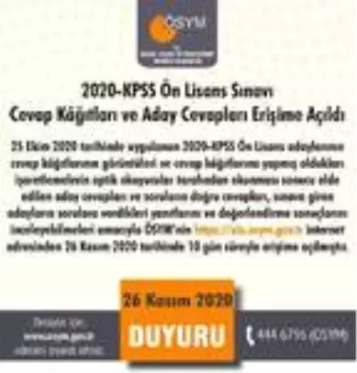KPSS Ön Lisans sonuçları açıklandı (2) KPSS Ön Lisans sonuçları açıklandı (2)