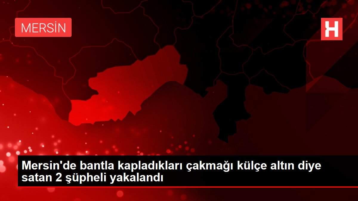 Mersin'de bantla kapladıkları çakmağı külçe altın diye satan 2 şüpheli yakalandı Mersin'de bantla kapladıkları çakmağı külçe altın diye satan 2 şüpheli yakalandı