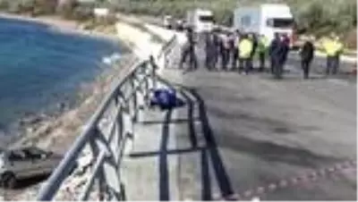 Son dakika haberleri | Motosiklet ile çarpışan otomobil 5 metre yükseklikten sahile uçtu: 1 ölü Son dakika haberleri | Motosiklet ile çarpışan otomobil 5 metre yükseklikten sahile uçtu: 1 ölü