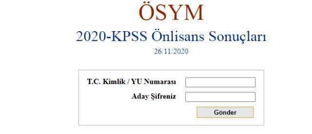 ÖSYM Son Dakika! 2020 KPSS ön lisans sonuçları açıklandı KPSS ön lisans sonuçları sorgulama ekranı! ÖSYM Son Dakika! 2020 KPSS ön lisans sonuçları açıklandı KPSS ön lisans sonuçları sorgulama ekranı!