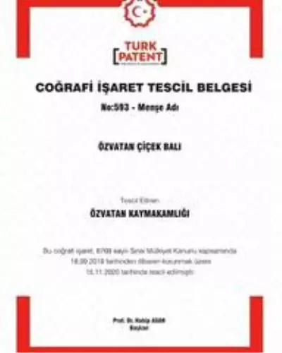 Kayseri'nin Özvatan çiçek balı tescillendi Kayseri'nin Özvatan çiçek balı tescillendi