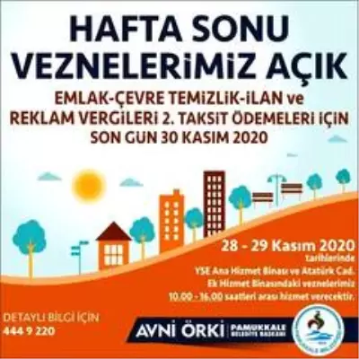 Pamukkale'de vezneler belirli saat aralığında hafta sonu açık kalacak Pamukkale'de vezneler belirli saat aralığında hafta sonu açık kalacak
