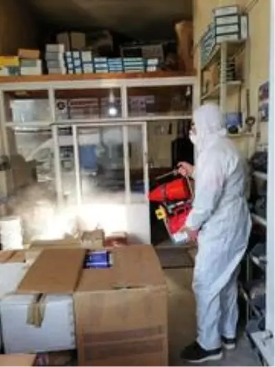 Pazaryeri'nde işyerleri kapsamda bir şekilde dezenfekte edildi Pazaryeri'nde işyerleri kapsamda bir şekilde dezenfekte edildi