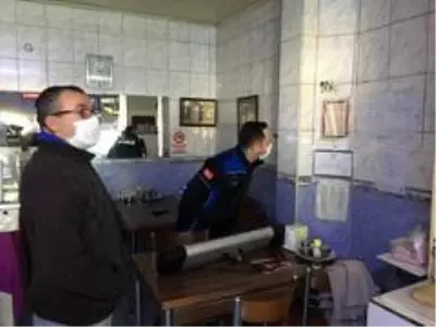 Salihli'de zabıta ekiplerinden işletmelere korona virüs denetimi Salihli'de zabıta ekiplerinden işletmelere korona virüs denetimi