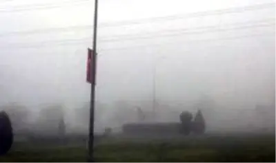 Şanlıurfa'da yoğun sis hayatı olumsuz etkiledi Şanlıurfa'da yoğun sis hayatı olumsuz etkiledi