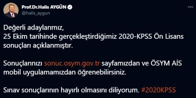 Son Dakika! KPSS Ön Lisans sonuçları açıklandı Son Dakika! KPSS Ön Lisans sonuçları açıklandı
