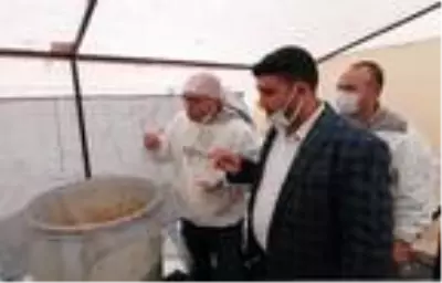 Toroslar'da kış şartlarında bal sağımı Toroslar'da kış şartlarında bal sağımı
