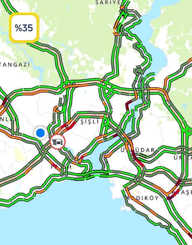 Belirti göstermeyen korona vakalarının da açıklanmasıyla İstanbul trafiğinde azalma görüldü Belirti göstermeyen korona vakalarının da açıklanmasıyla İstanbul trafiğinde azalma görüldü