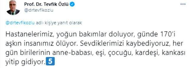 Bilim Kurulu Üyesi Prof. Dr. Tevfik Özlü: Hastanelerimiz, yoğun bakımlar doluyor