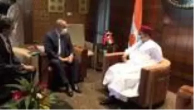 Son dakika... Çavuşoğlu, Nijer Cumhurbaşkanı Issoufou Mahamadou tarafından kabul edildi Son dakika... Çavuşoğlu, Nijer Cumhurbaşkanı Issoufou Mahamadou tarafından kabul edildi