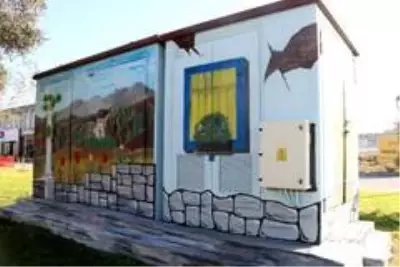 Manisa'daki trafolar sanat eserine dönüştü Manisa'daki trafolar sanat eserine dönüştü